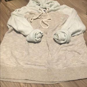 Volcom Hooded Sweatshirt Mint and Grey